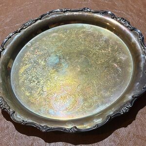 Vintage International Silver Vintage 12½” Silver Plate Serving Platter